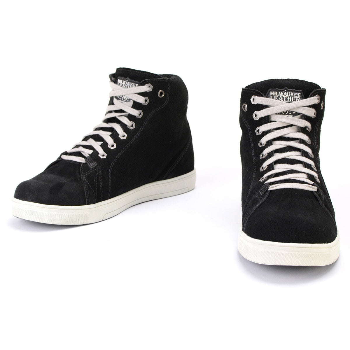 Premium Suede Leather Reinforced Street Riding Shoes with Ankle Support