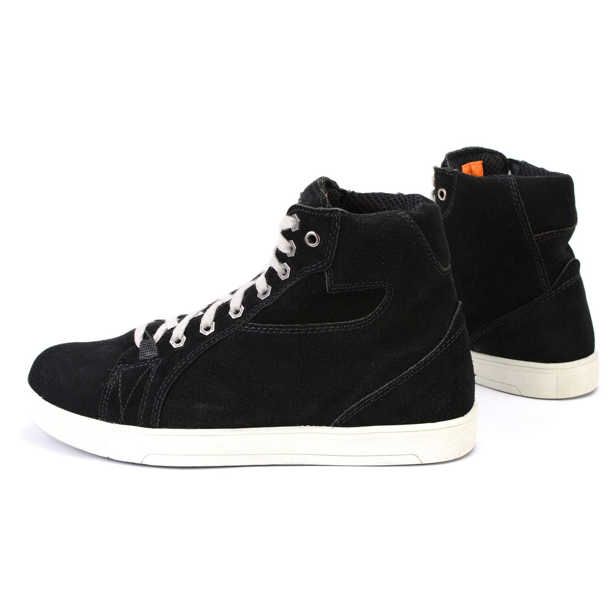 Premium Suede Leather Reinforced Street Riding Shoes with Ankle Support