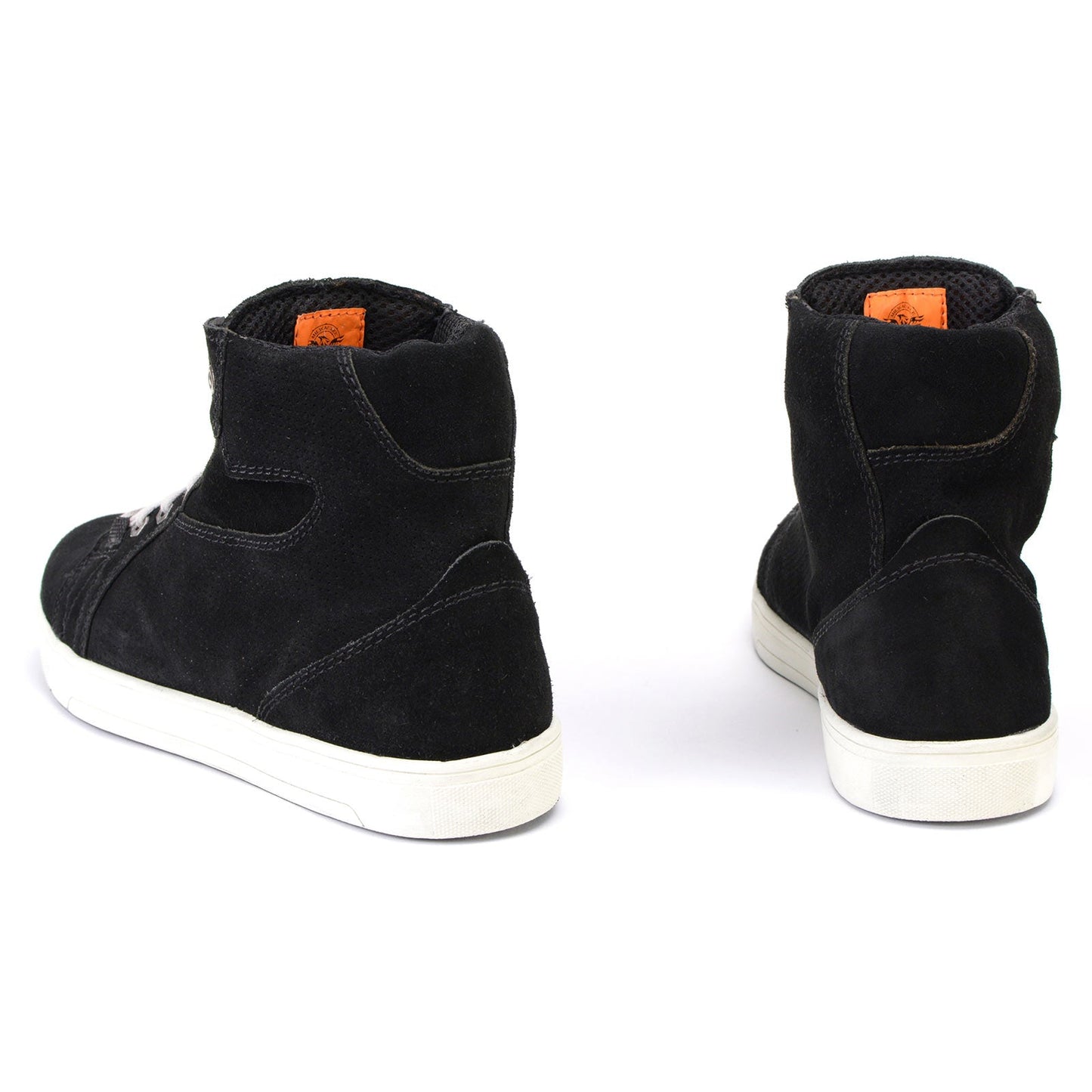 Premium Suede Leather Reinforced Street Riding Shoes with Ankle Support