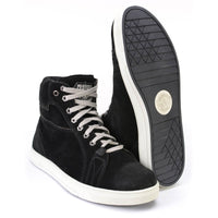 Premium Suede Leather Reinforced Street Riding Shoes with Ankle Support