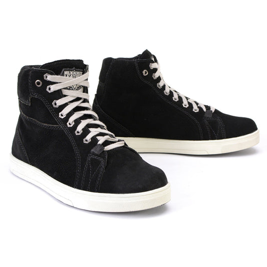 Premium Suede Leather Reinforced Street Riding Shoes with Ankle Support