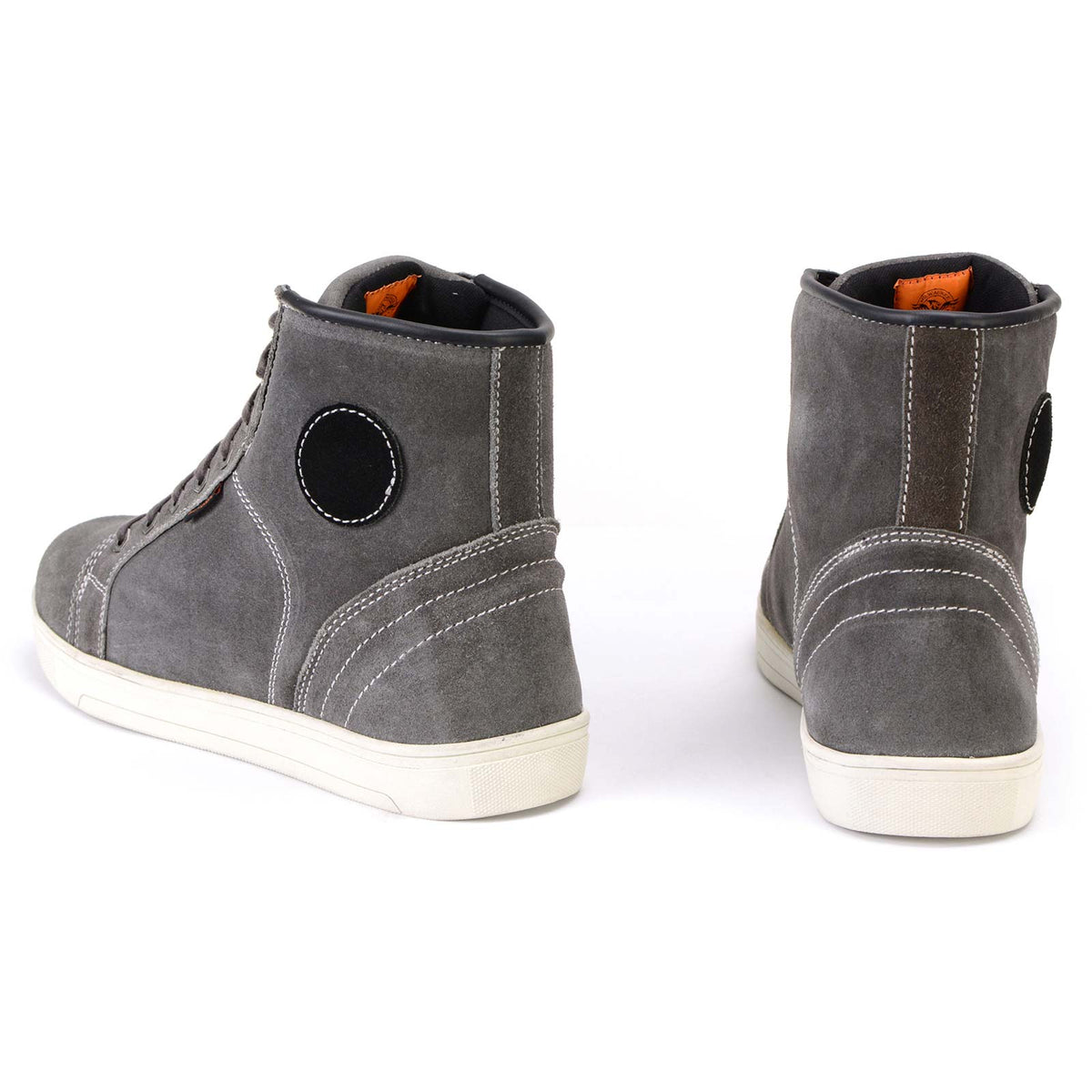 MBM9109 Street Riding Waterproof Shoes Suede Leather Reinforced Grey
