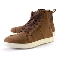 Waterproof Leather Motorcycle Riding Shoes Ankle Support Brown