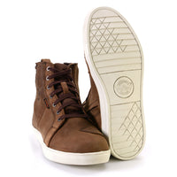 Waterproof Leather Motorcycle Riding Shoes Ankle Support Brown