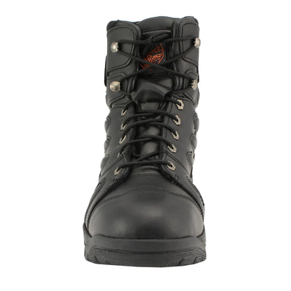 Men's Black 6 inch All Leather Tactical Boots