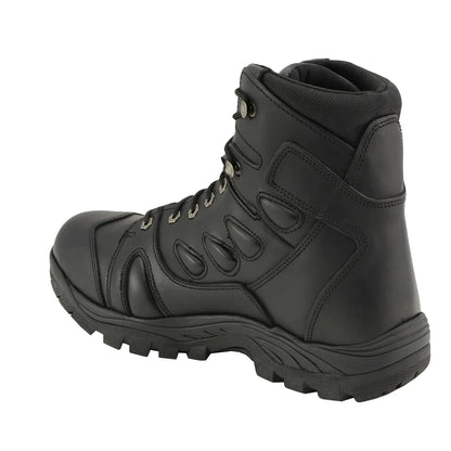 Men's Black 6 inch All Leather Tactical Boots