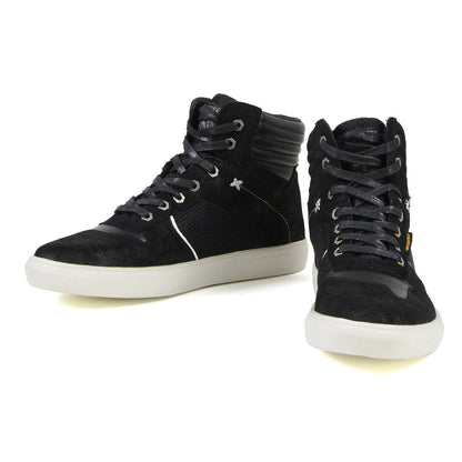 MBM9151 Waterproof Street Riding Shoes Suede Leather Reinforced Black