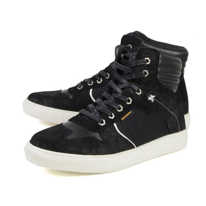 MBM9151 Waterproof Street Riding Shoes Suede Leather Reinforced Black