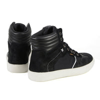 MBM9151 Waterproof Street Riding Shoes Suede Leather Reinforced Black
