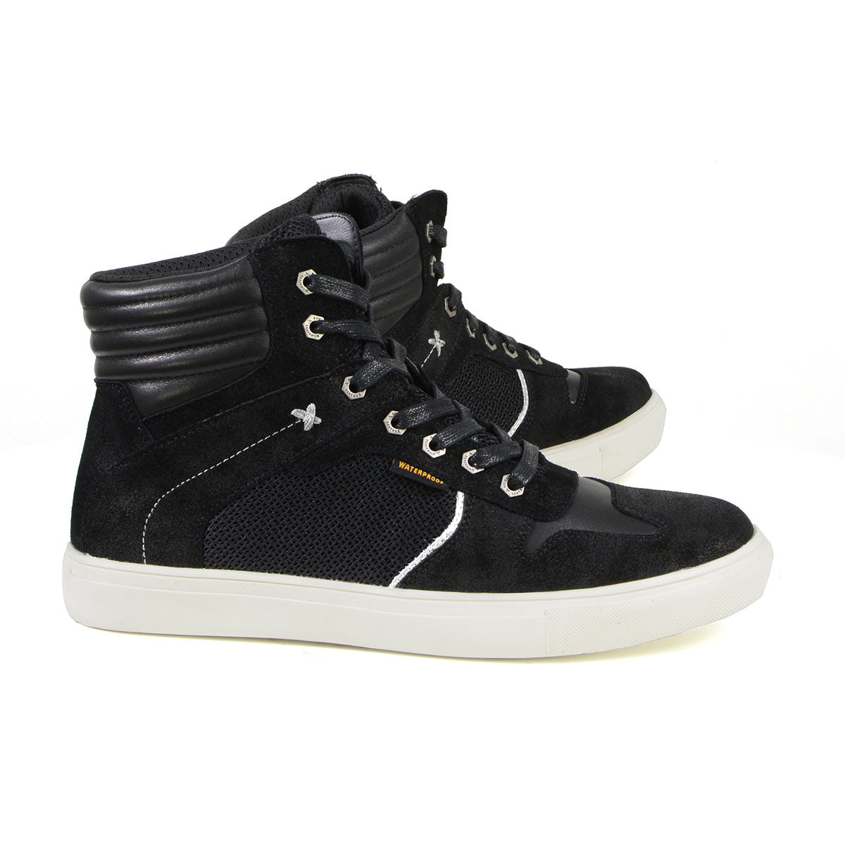 MBM9151 Waterproof Street Riding Shoes Suede Leather Reinforced Black