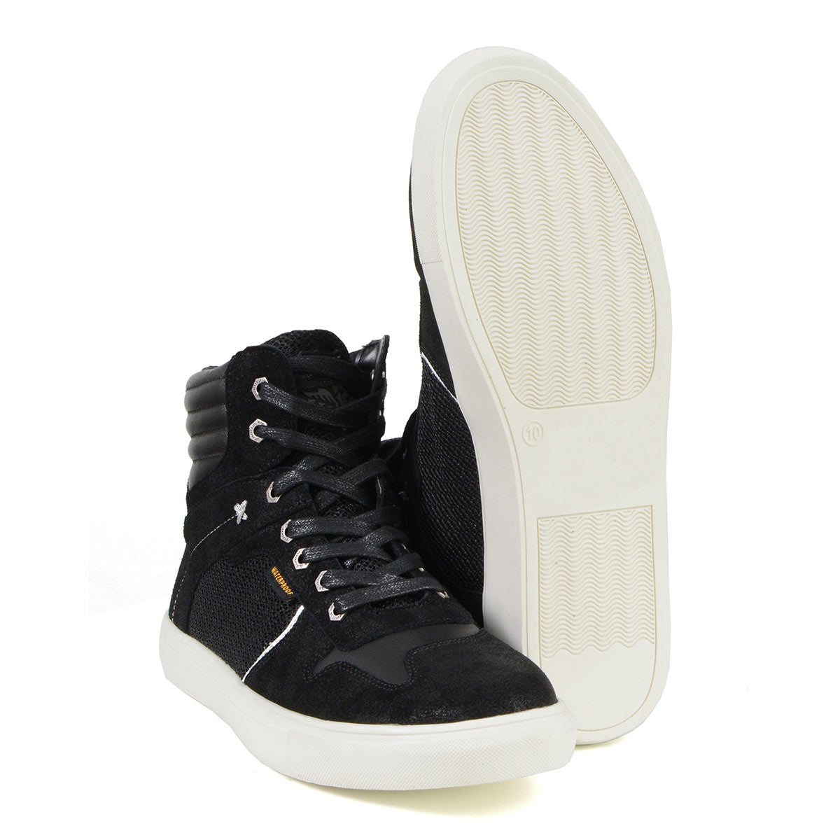 MBM9151 Waterproof Street Riding Shoes Suede Leather Reinforced Black
