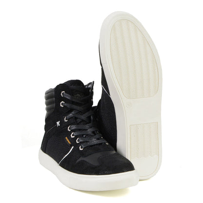 MBM9151 Waterproof Street Riding Shoes Suede Leather Reinforced Black
