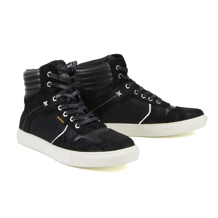 MBM9151 Waterproof Street Riding Shoes Suede Leather Reinforced Black