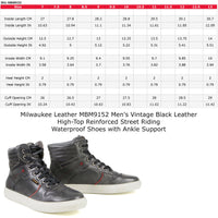 Vintage Grey Leather High-Top Reinforced Street Riding Waterproof Shoes