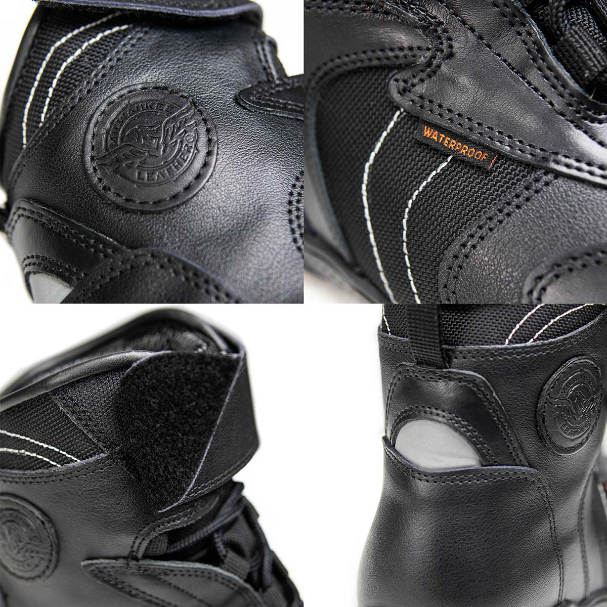 Milwaukee Leather Troop Sport Men's Waterproof Motorcycle Boots Black