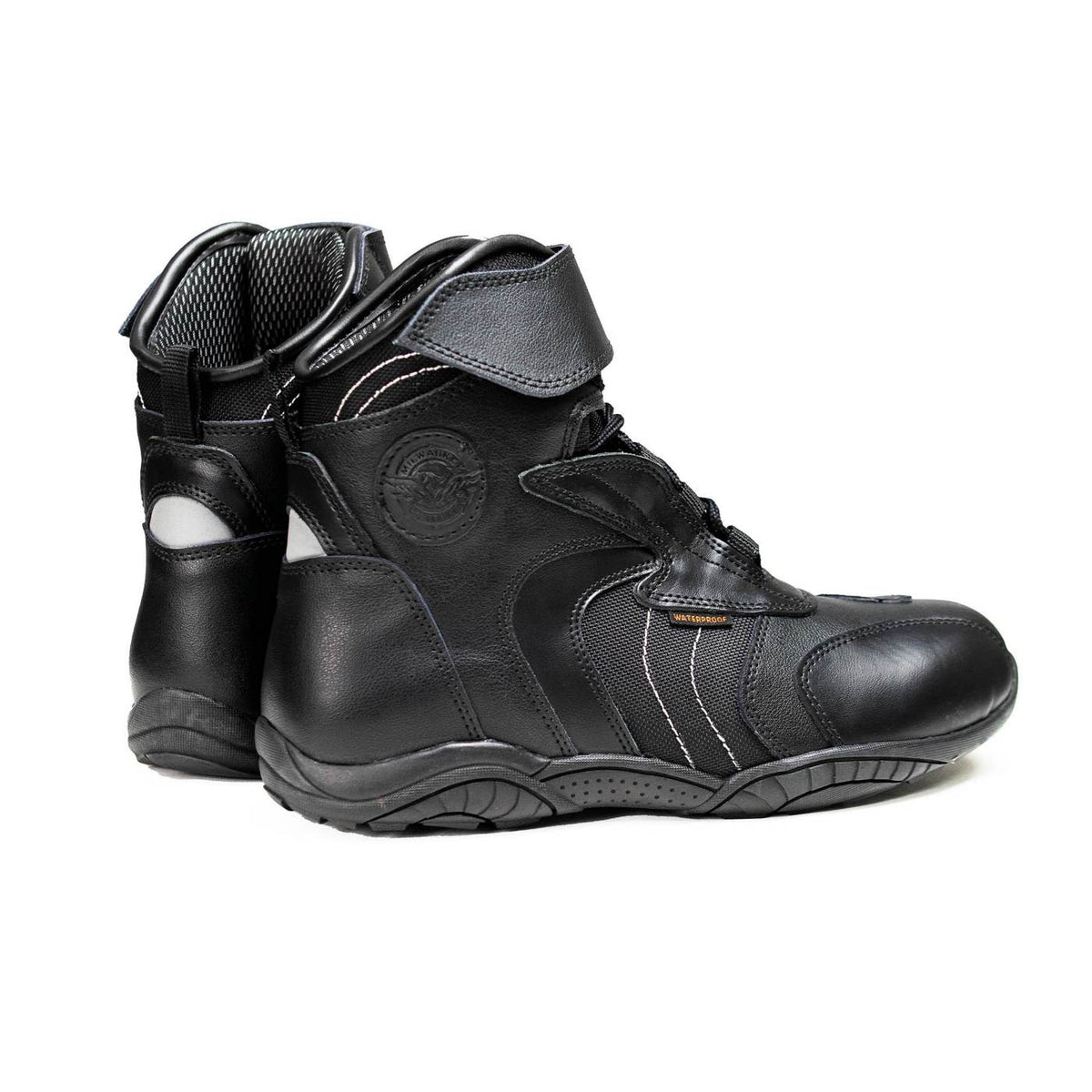 Milwaukee Leather Troop Sport Men's Waterproof Motorcycle Boots Black