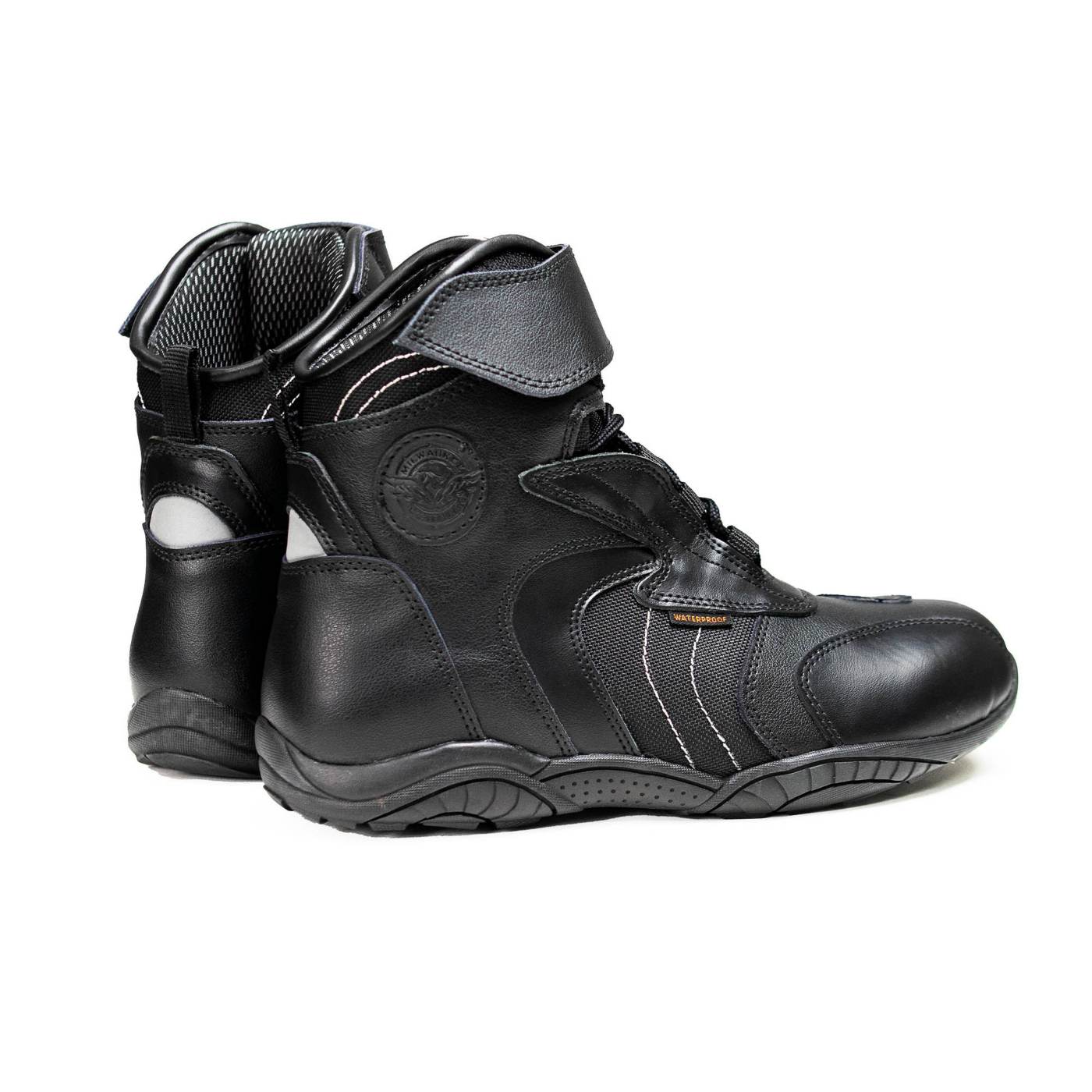 Milwaukee Leather Troop Sport Men's Waterproof Motorcycle Boots Black