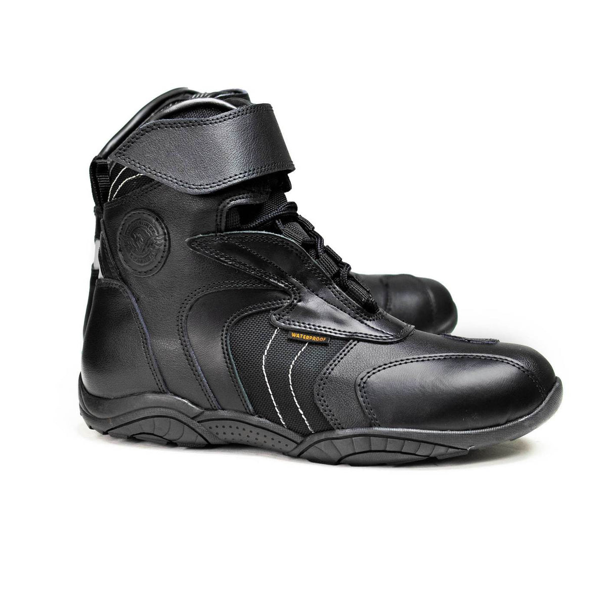 Milwaukee Leather Troop Sport Men's Waterproof Motorcycle Boots Black