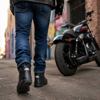 Milwaukee Leather Troop Sport Men's Waterproof Motorcycle Boots Black