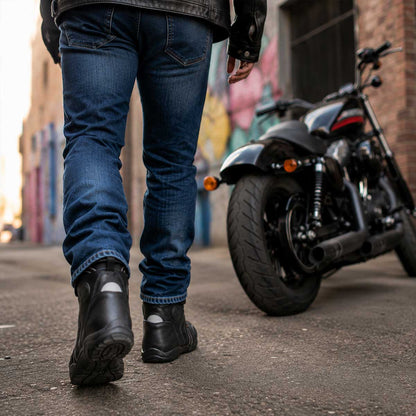 Milwaukee Leather Troop Sport Men's Waterproof Motorcycle Boots Black
