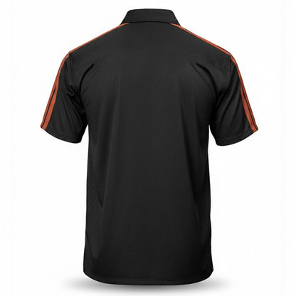 Men's Black/Orange Track Mark Classic Mechanic Button Up Shirt