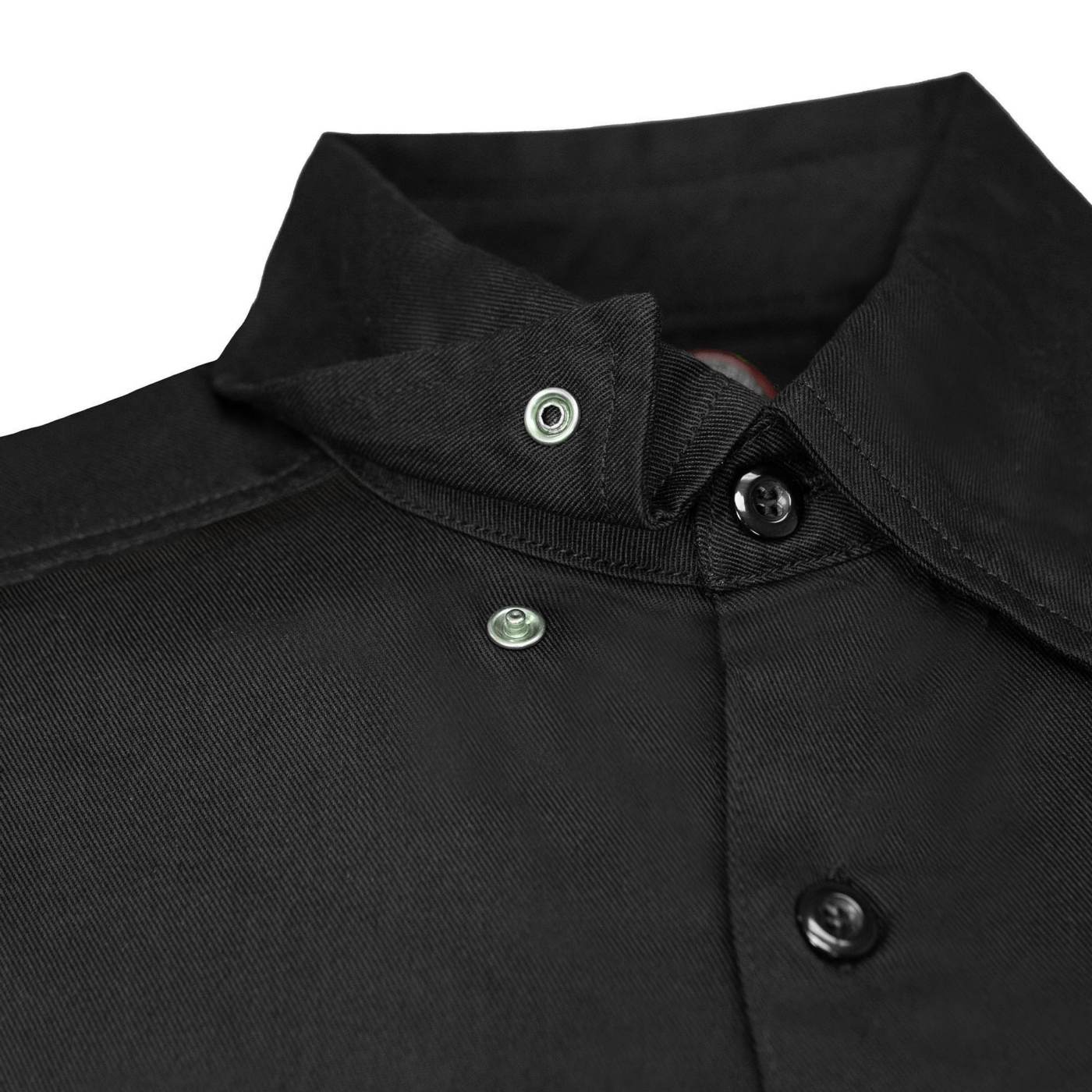 Men's Black/Blue Double Down Short Sleeve Mechanic Work Shirt 50/50 Cotton Poly