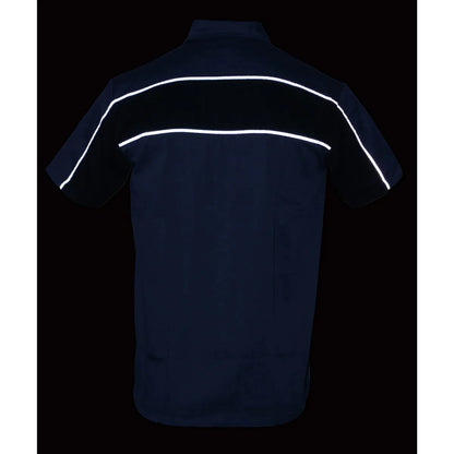Grey and Black Button Up Heavy-Duty Work Shirt for Men's, Classic Mechanic Work Shirt