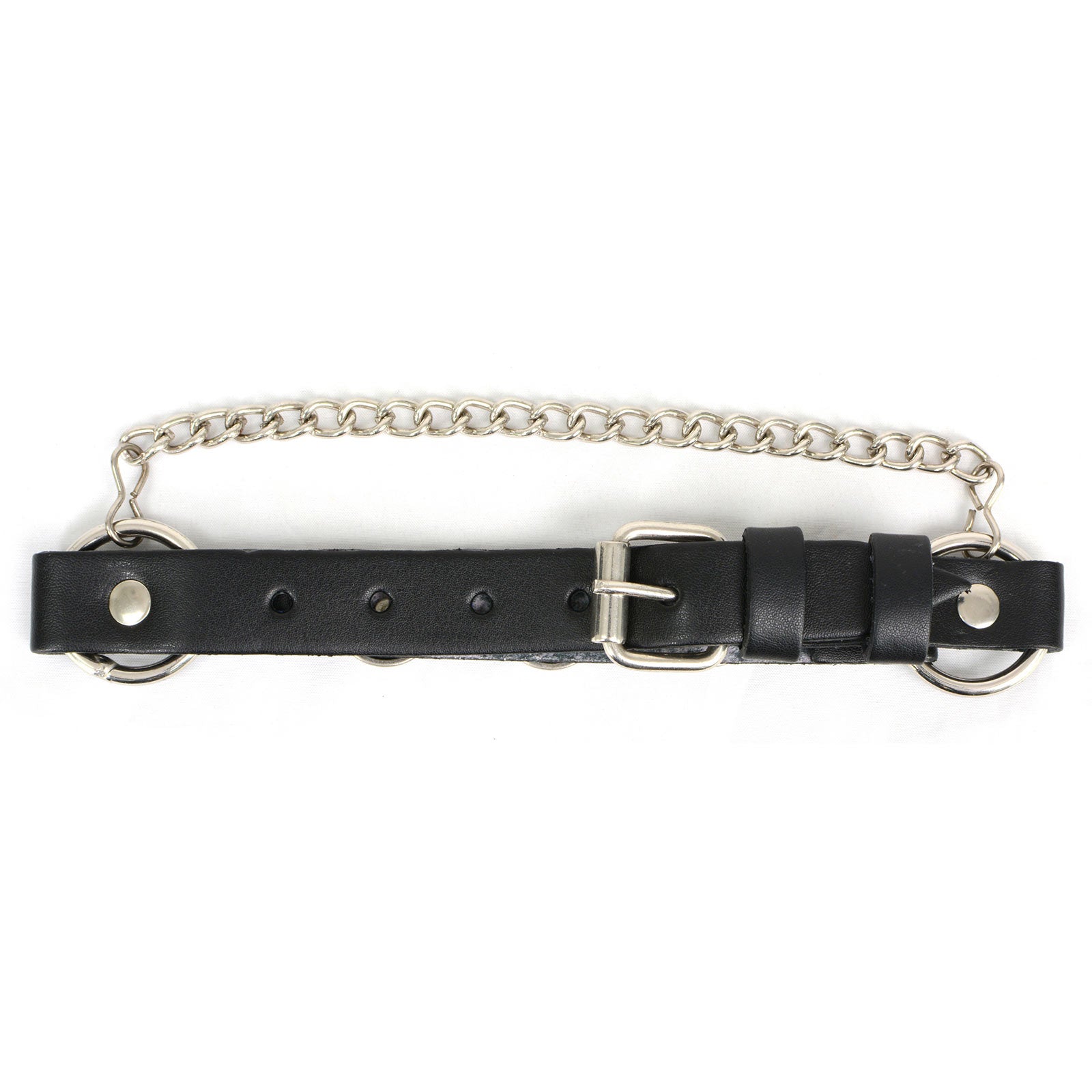 Silver Boot Chain w/ Vintage Buffalo Coin Medallion & Adjustable Strap