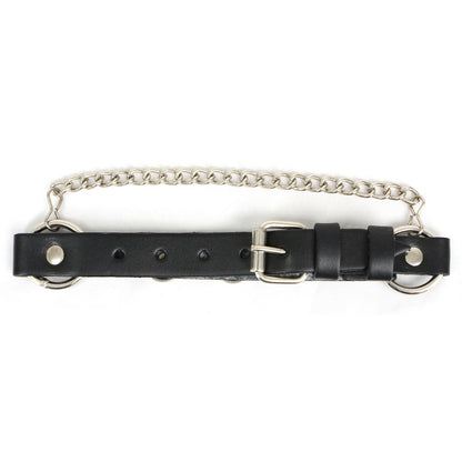 Silver Boot Chain w/ Vintage Buffalo Coin Medallion & Adjustable Strap