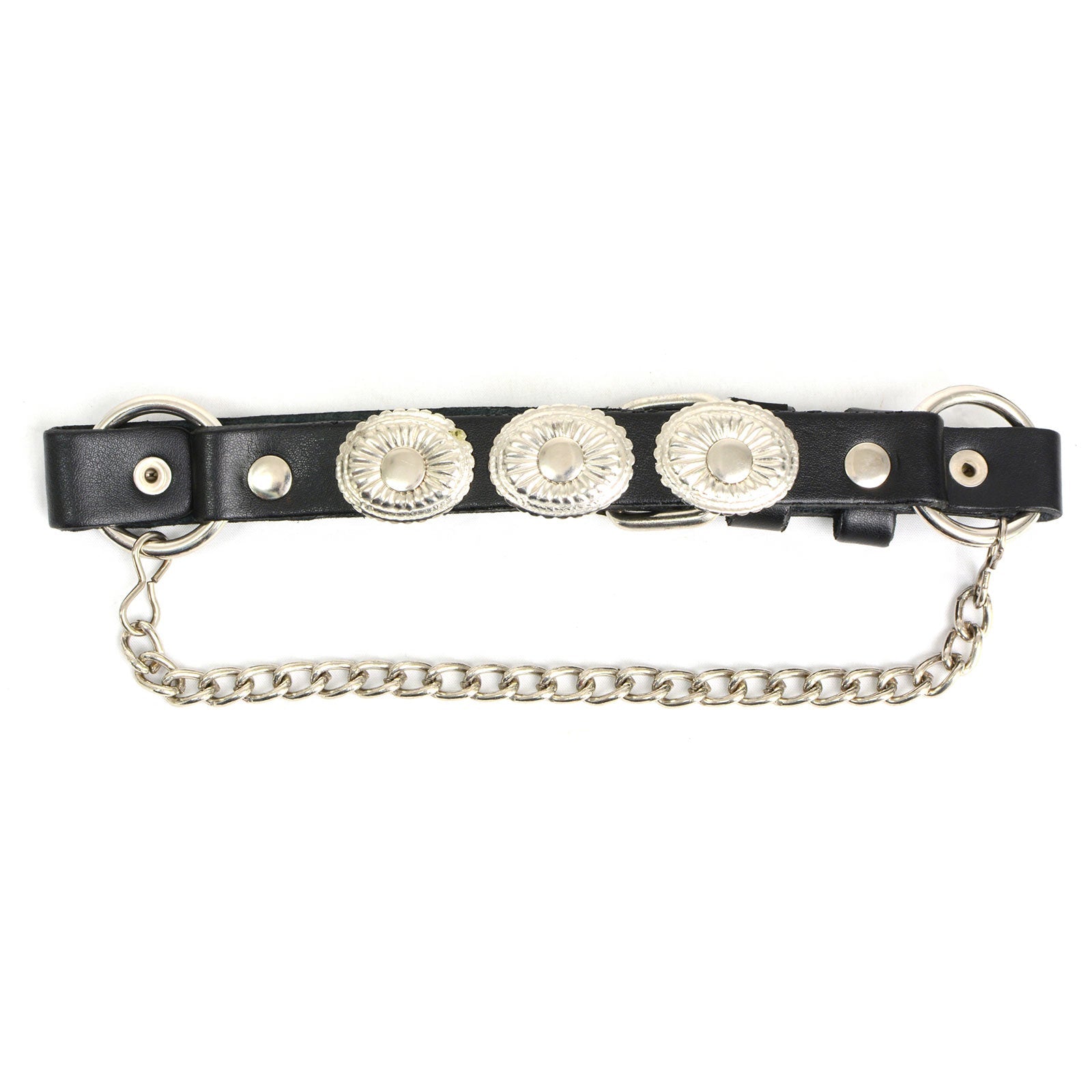 Silver Vintage Concho Boot Chain With Adjustable Strap