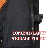 Men's Black Premium Leather Classic V-Neck Side Lace Motorcycle Rider Vest