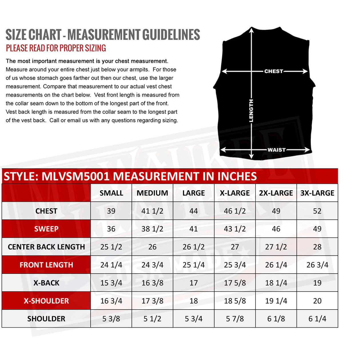 Men's Black 'Steerhide' Premium Leather Motorcycle Club Style Vest