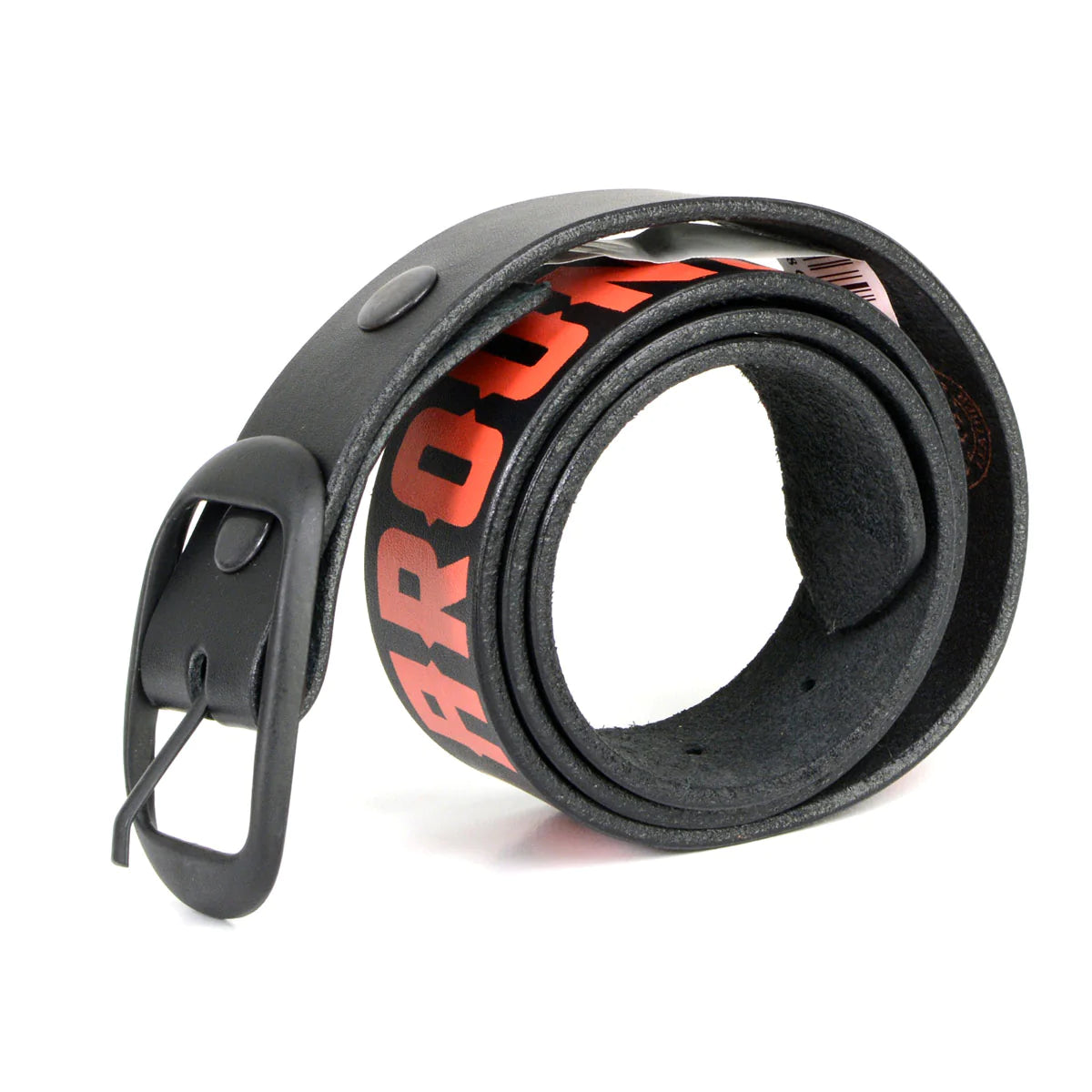 Men's F* Around - Find Out Black Genuine Leather Belt with Interchangeable Buckle - 1.5 inches Wide