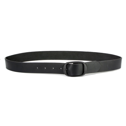 Men's We The People Black Genuine Leather Belt with Interchangeable Buckle - 1.5 inches Wide