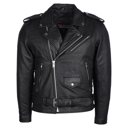 SILVER EAGLE EMBOSSED CLASSIC BIKER JACKET
