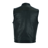 Mens SOA Style Motorcycle Club Vest® Naked Leather