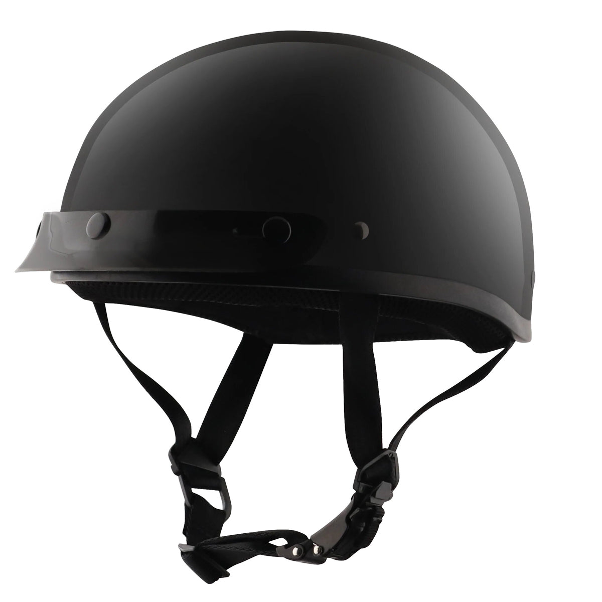 Detour Helmets D.O.T. Gloss Black Half Helmet for Motorcycle