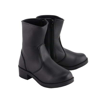 Ladies Black Super Clean Riding Boot with Side Zipper Entry