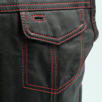 The Cut Men's Motorcycle Leather Vest