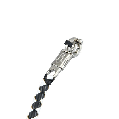 Dream Apparel® Black And White Fringed Get Back Whip with White Pool Ball