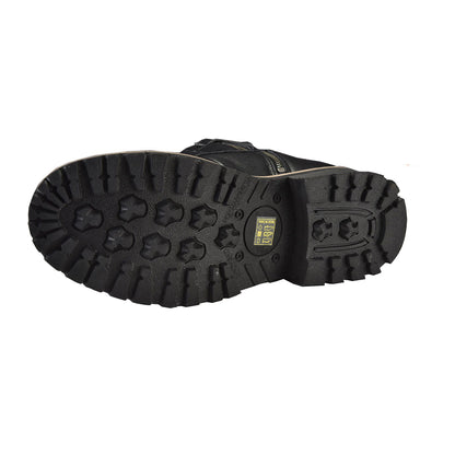 Men's Leather Motorcycle Boots Zipper And Lace-Up By Milwaukee Riders