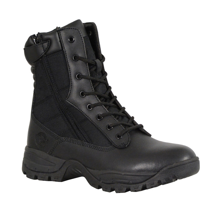 Men’s 9″Leather Tactical Boot w/ Side Zipper