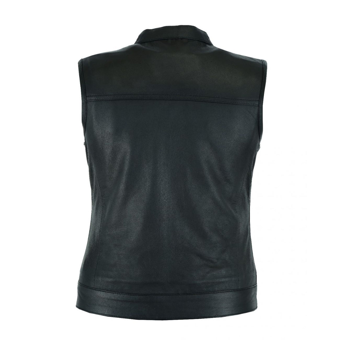 Ladies Motorcycle Leather CLUB VEST Butter Soft Thick Leather