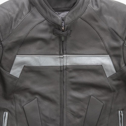 Leather Cowhide Racing Jacket