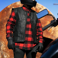Commando Motorcycle Leather Vest