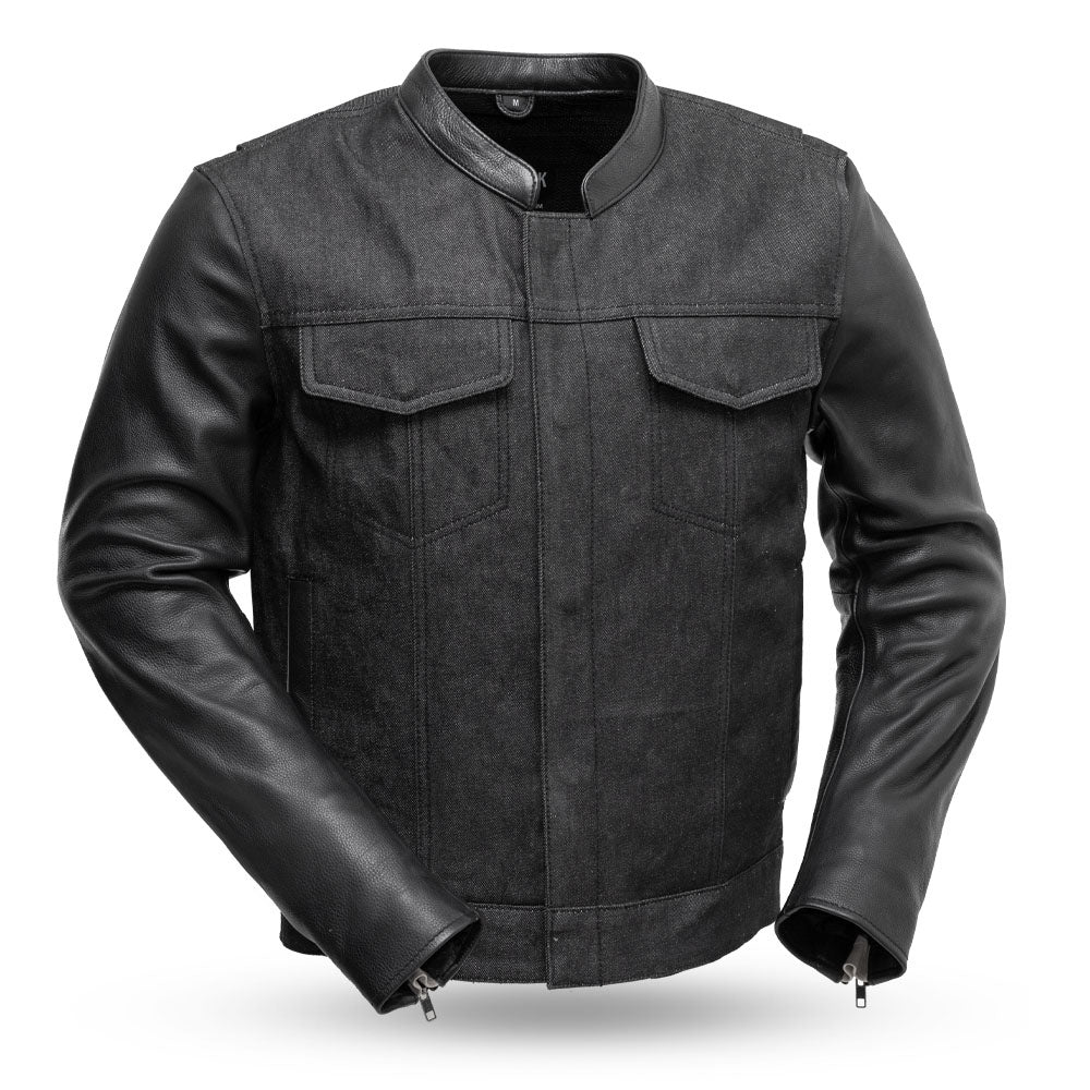Cutlass Denim / Leather Motorcycle Jacket