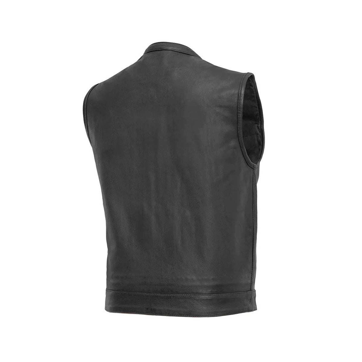 Sharp Shooter (Black) Motorcycle Leather Vest