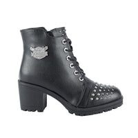 Womens Studded Motorcycle Boots By Milwaukee Riders