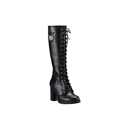 Womens Knee High Laced Boots By Milwaukee Riders