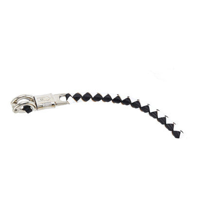 Black And White Fringed Get Back Whip W/ Pool Ball